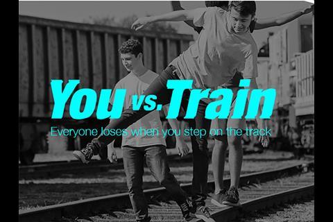 The rail industry has launched the ‘You vs Train’ campaign intended to discourage teenagers from trespassing on the railway.